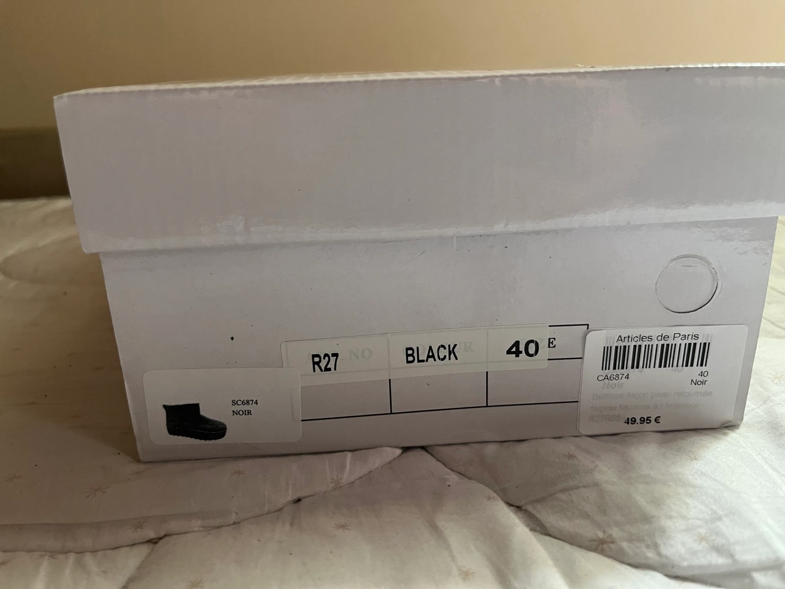 Bota feminina preta tamanho 40 novo – photo 5